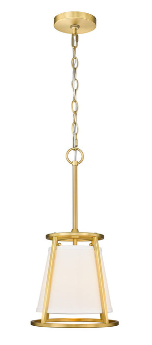 Z-Lite 1935MP-RB One Light Pendant, Rubbed Brass