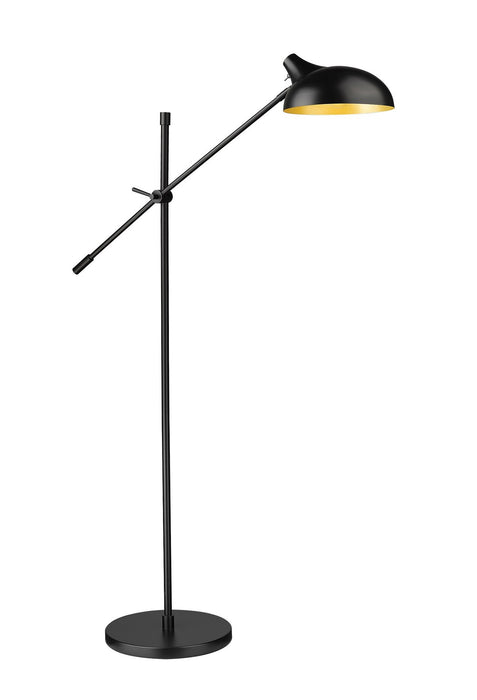 Z-Lite 1942FL-MB One Light Floor Lamp, Matte Black