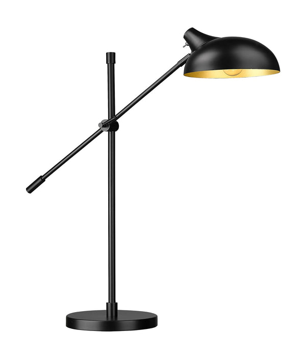 Z-Lite 1942TL-MB One Light Table Lamp, Matte Black