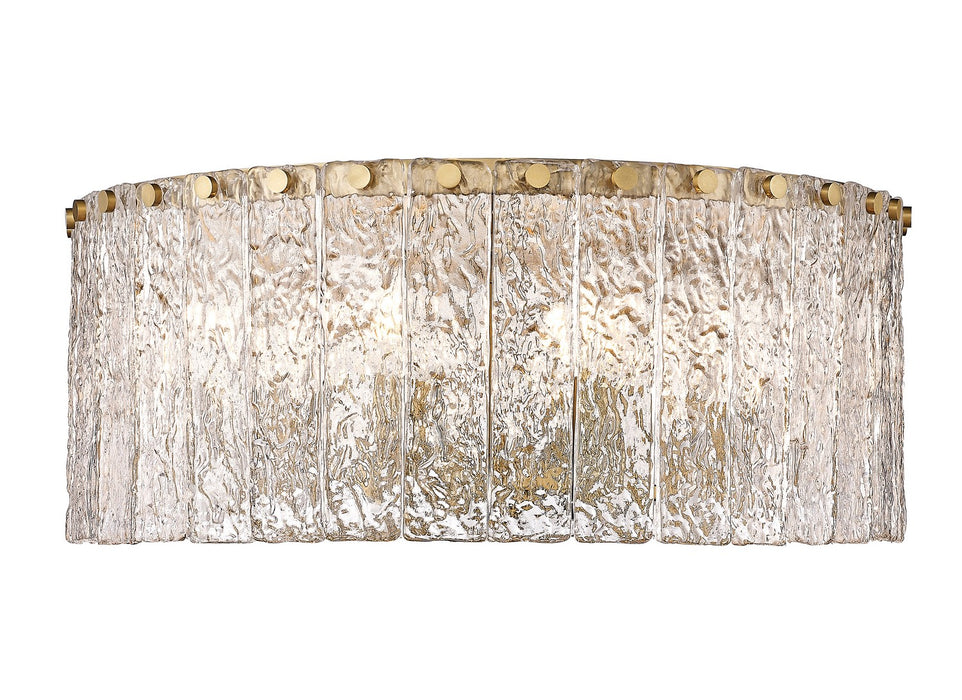 Z-Lite 1943F20-MGLD Eight Light Flush Mount, Modern Gold