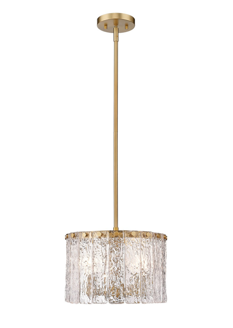 Z-Lite 1943P12-MGLD Three Light Pendant, Modern Gold