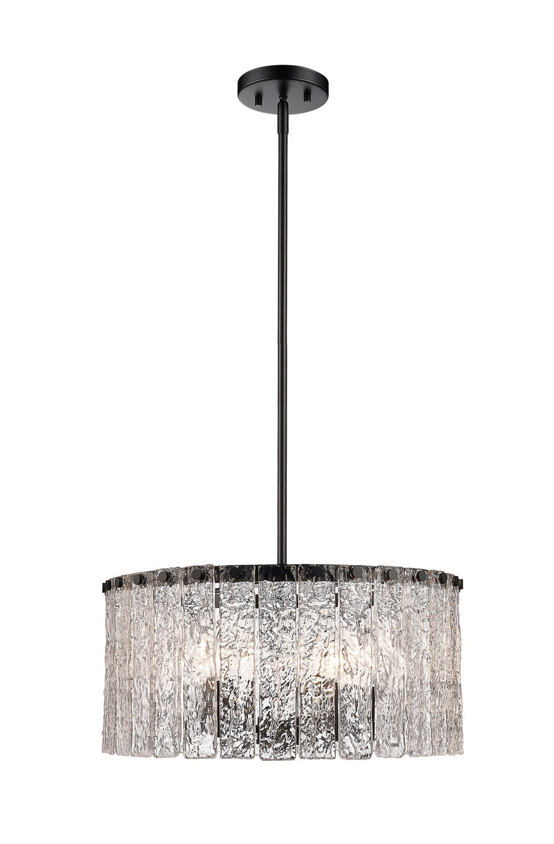 Z-Lite 1943P18-MB Five Light Pendant, Matte Black