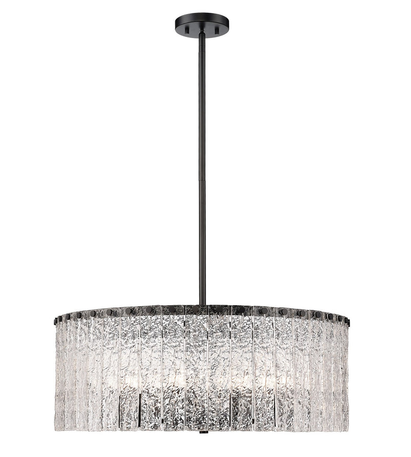 Z-Lite 1943P26-MB Ten Light Chandelier, Matte Black