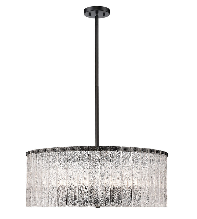 Z-Lite 1943P26-MB Ten Light Chandelier, Matte Black