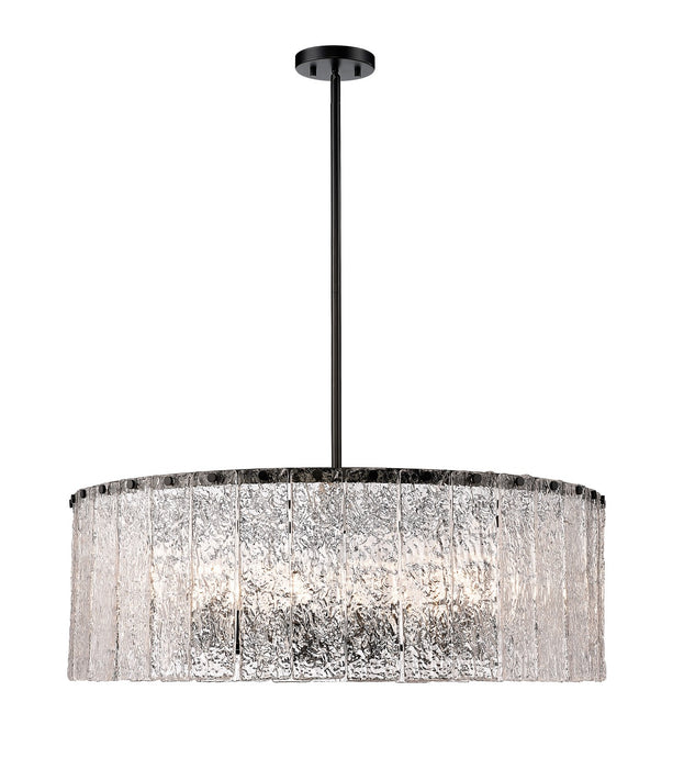 Z-Lite 1943P32-MB 12 Light Chandelier, Matte Black