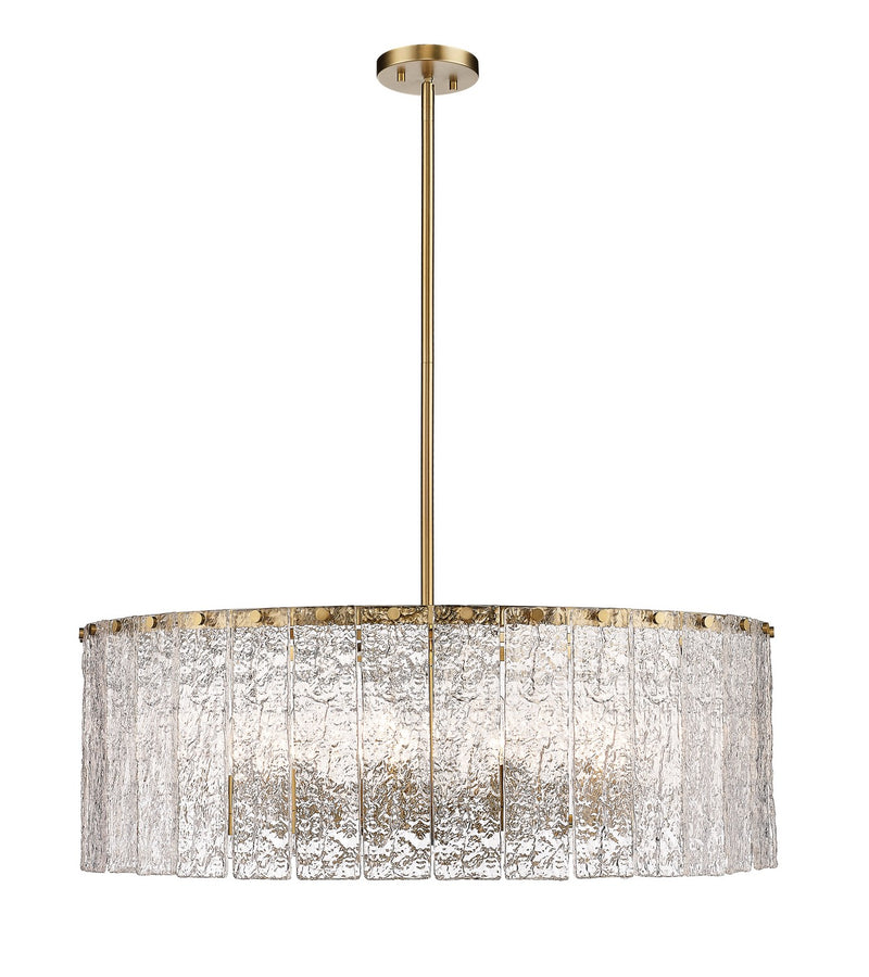 Z-Lite 1943P32-MGLD 12 Light Chandelier, Modern Gold