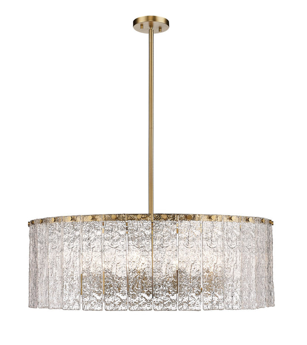 Z-Lite 1943P32-MGLD 12 Light Chandelier, Modern Gold