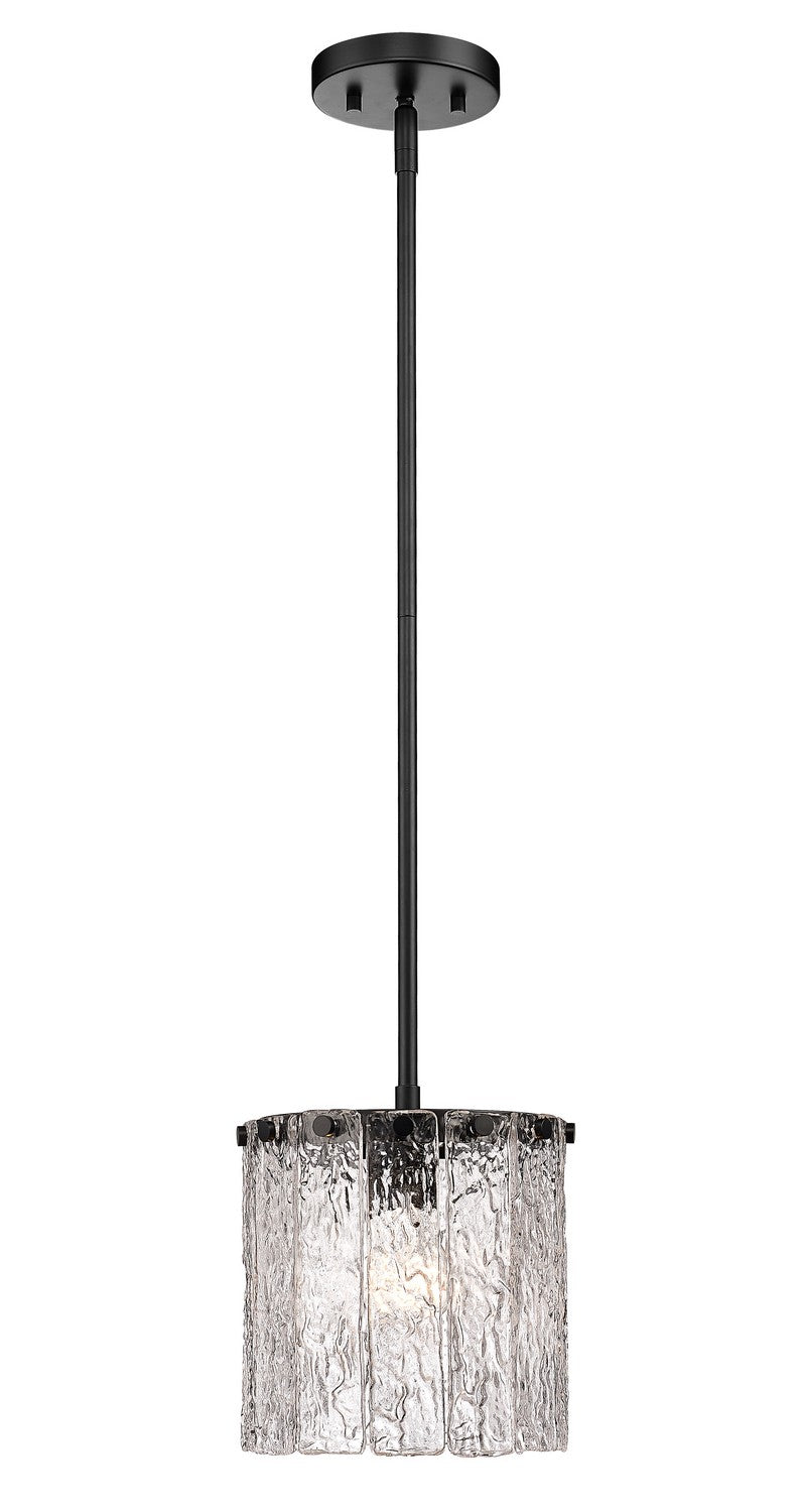 Z-Lite 1943P8-MB One Light Pendant, Matte Black