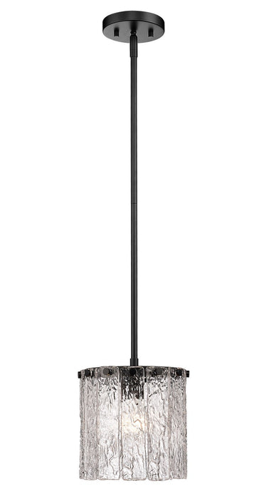 Z-Lite 1943P8-MB One Light Pendant, Matte Black