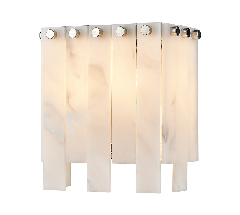 Z-Lite 345-2S-PN Two Light Wall Sconce, Polished Nickel