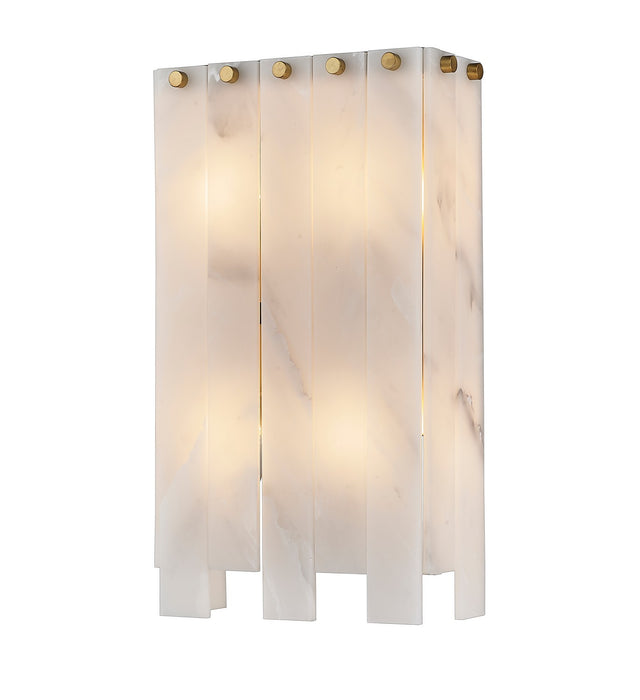 Z-Lite 345-4S-RB Four Light Wall Sconce, Rubbed Brass
