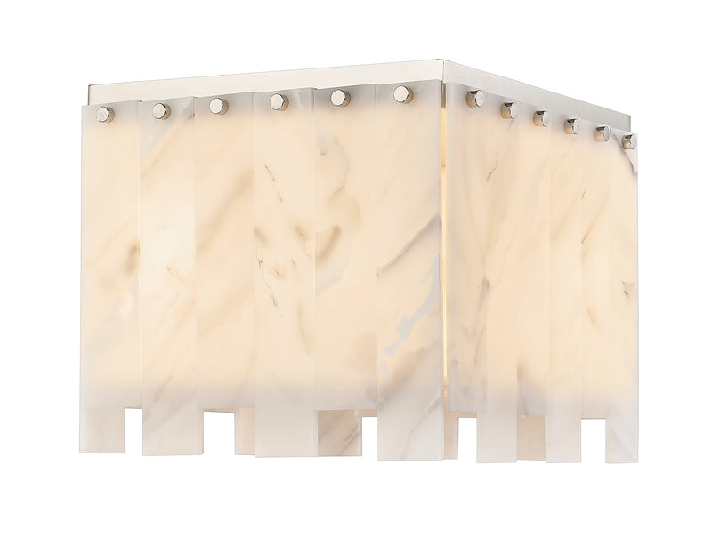 Z-Lite 345F13-PN Four Light Flush Mount, Polished Nickel