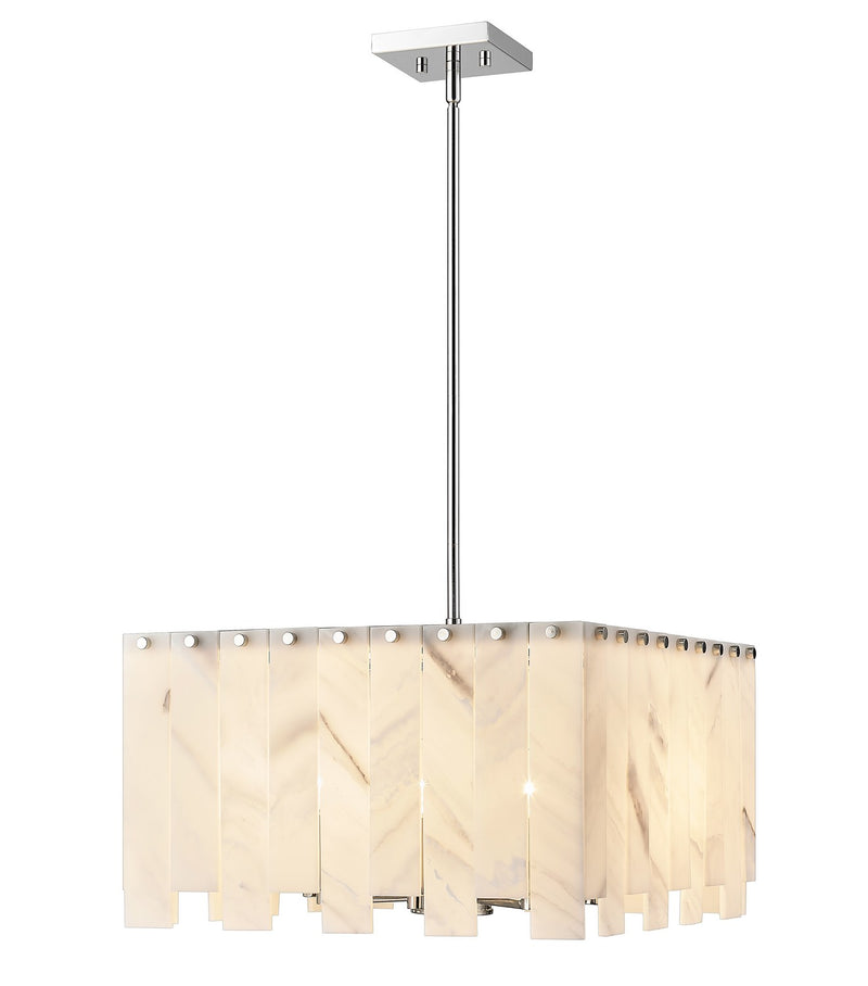 Z-Lite 345P20-PN Eight Light Chandelier, Polished Nickel