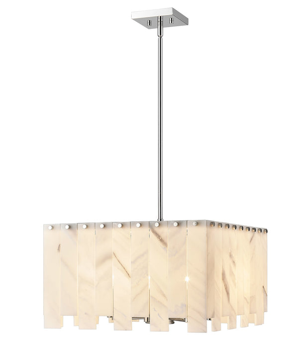 Z-Lite 345P20-PN Eight Light Chandelier, Polished Nickel