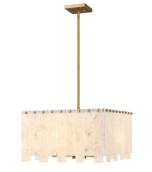 Z-Lite 345P20-RB Eight Light Chandelier, Rubbed Brass