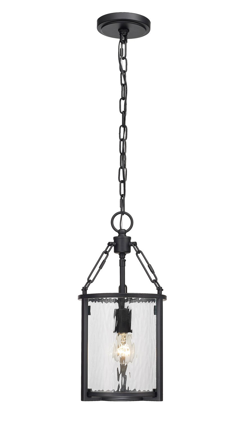 Z-Lite 346P8-MB One Light Pendant, Matte Black