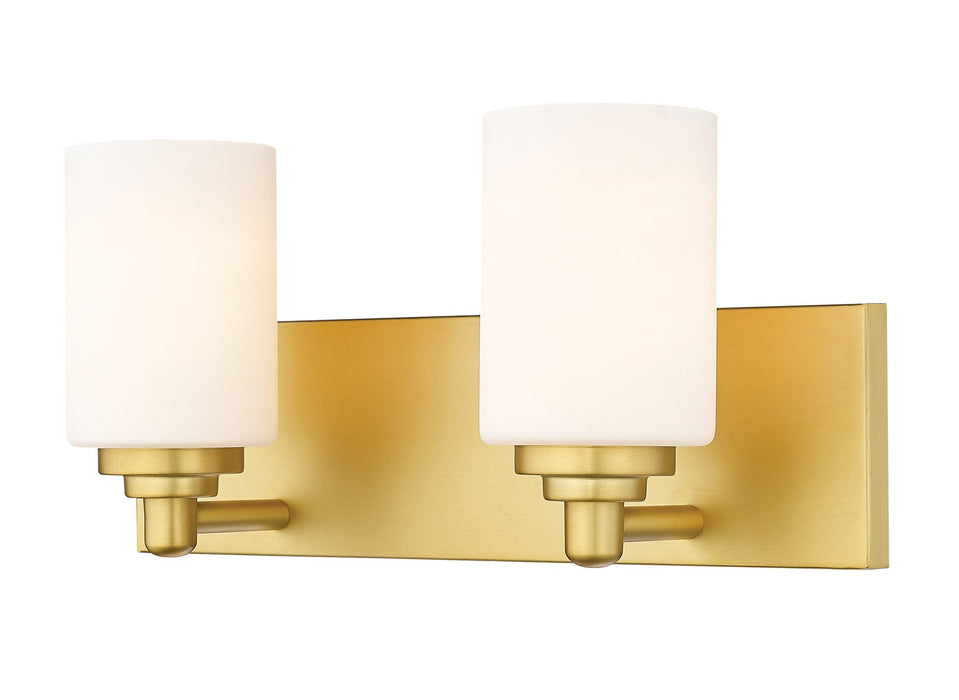 Z-Lite 485-2V-BG Two Light Vanity, Brushed Gold