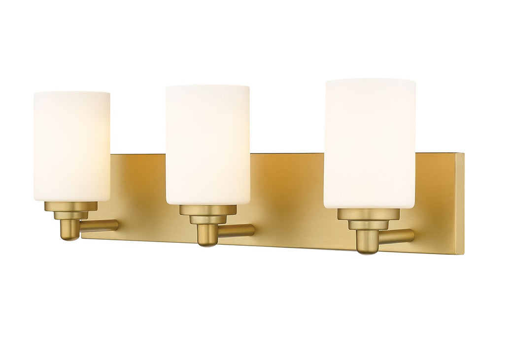 Z-Lite 485-3V-BG Three Light Vanity, Brushed Gold