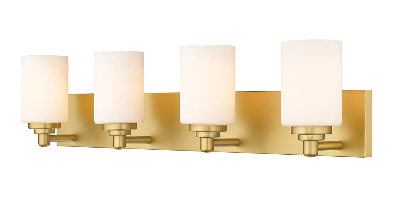 Z-Lite 485-4V-BG Four Light Vanity, Brushed Gold