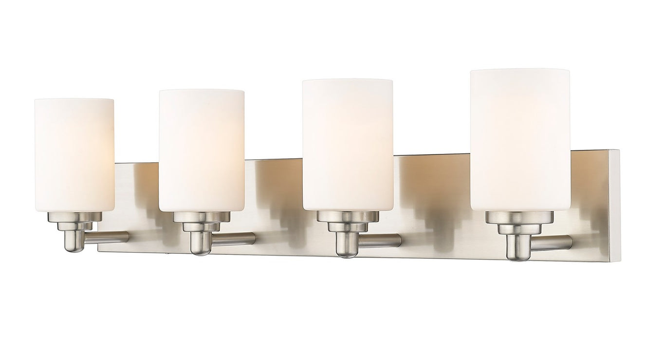 Z-Lite 485-4V-BN Four Light Vanity, Brushed Nickel