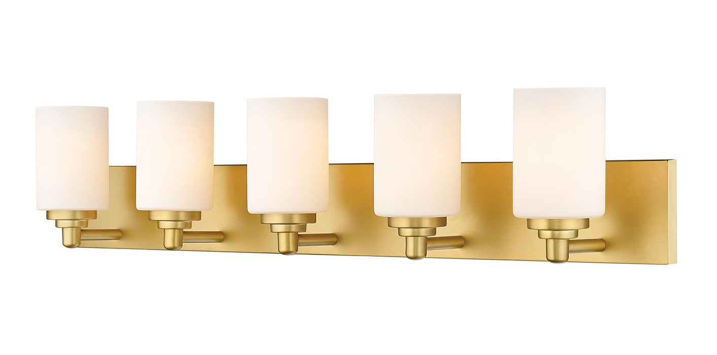 Z-Lite 485-5V-BG Five Light Vanity, Brushed Gold