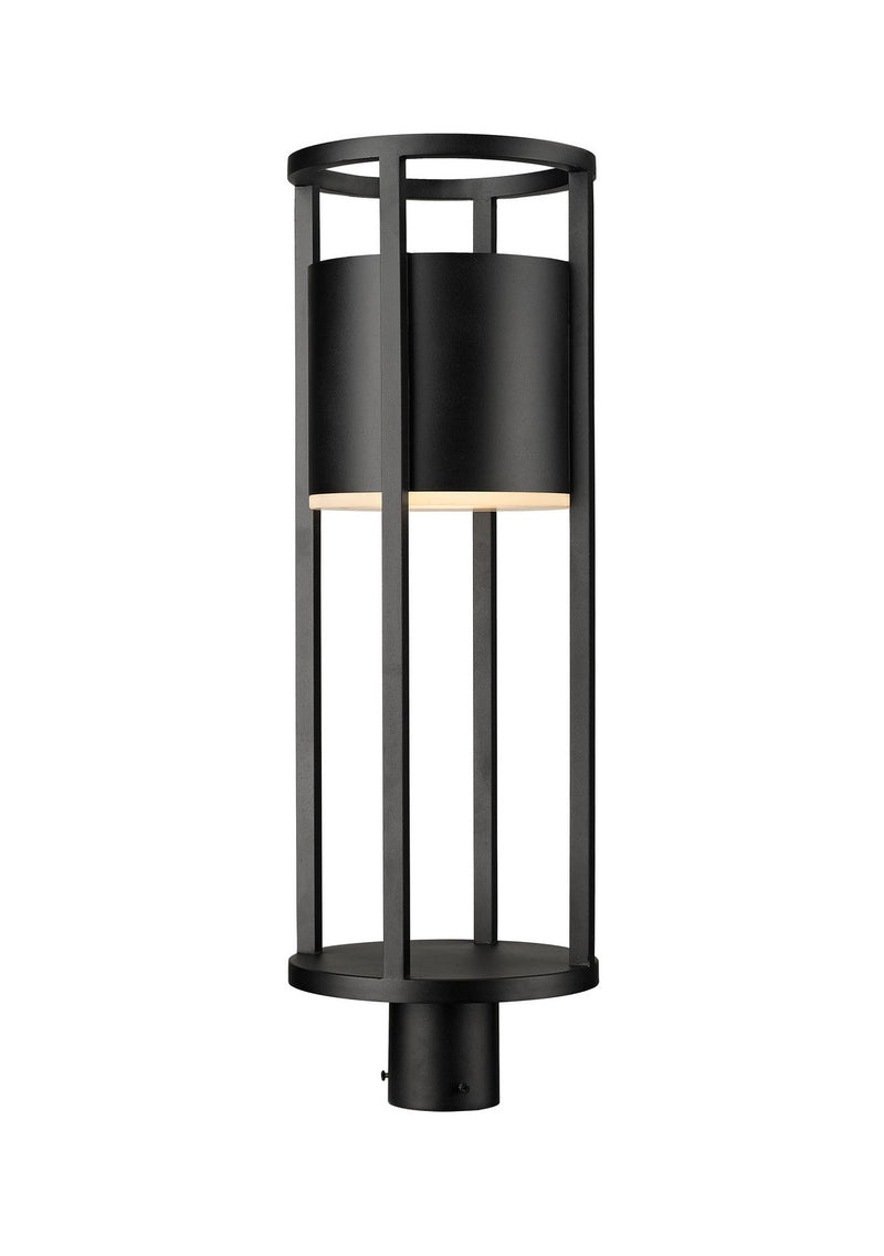 Z-Lite 517PHB-BK-LED LED Outdoor Post Moun Fixture, Black