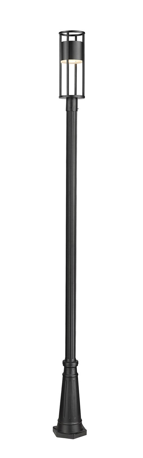 Z-Lite 517PHM-519P-BK-LED LED Outdoor Post Moun Fixture, Black