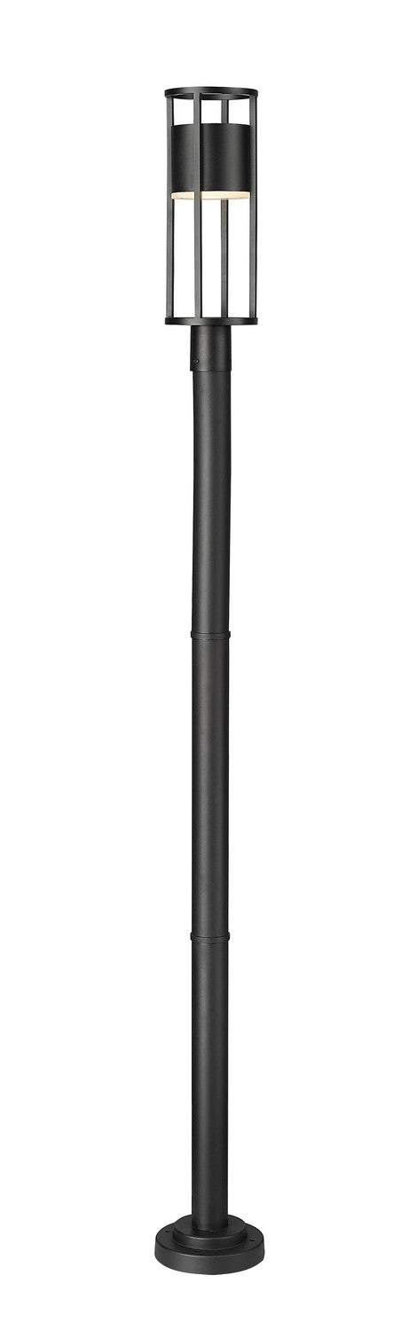 Z-Lite 517PHM-567P-BK-LED LED Outdoor Post Moun Fixture, Black