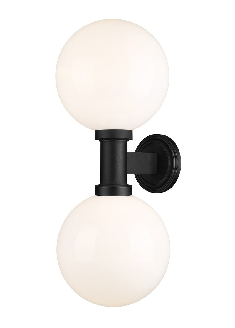 Z-Lite 597B2-BK Two Light Outdoor Wall Sconce, Black