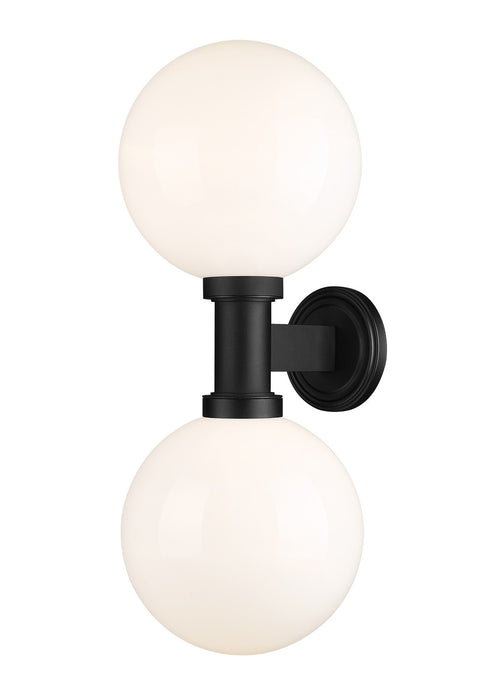 Z-Lite 597B2-BK Two Light Outdoor Wall Sconce, Black