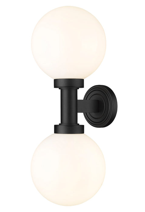 Z-Lite 597M2-BK Two Light Outdoor Wall Sconce, Black