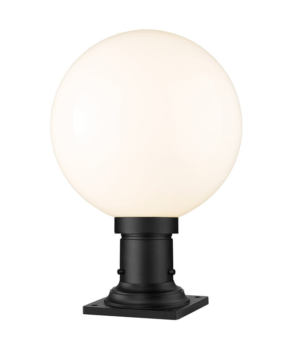 Z-Lite 597PHB-533PM-BK One Light Outdoor Pier Mounted Fixture, Black