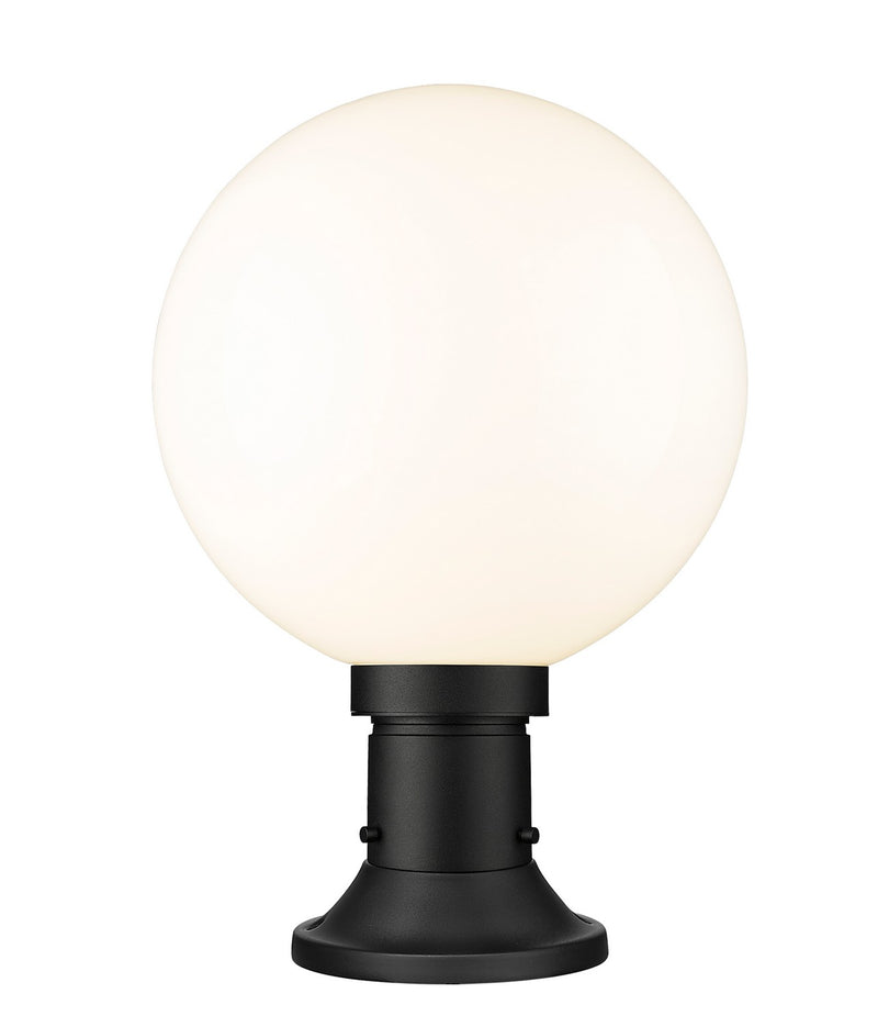 Z-Lite 597PHB-553PM-BK One Light Outdoor Pier Mounted Fixture, Black
