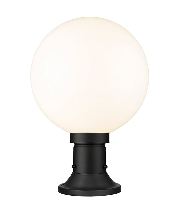 Z-Lite 597PHB-553PM-BK One Light Outdoor Pier Mounted Fixture, Black