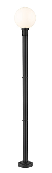 Z-Lite 597PHB-567P-BK One Light Outdoor Post Mounted Fixture, Black