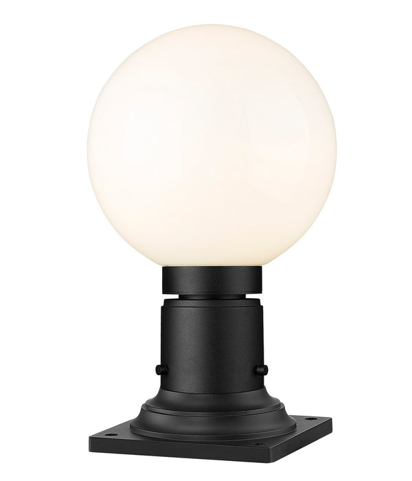Z-Lite 597PHM-533PM-BK One Light Outdoor Pier Mounted Fixture, Black