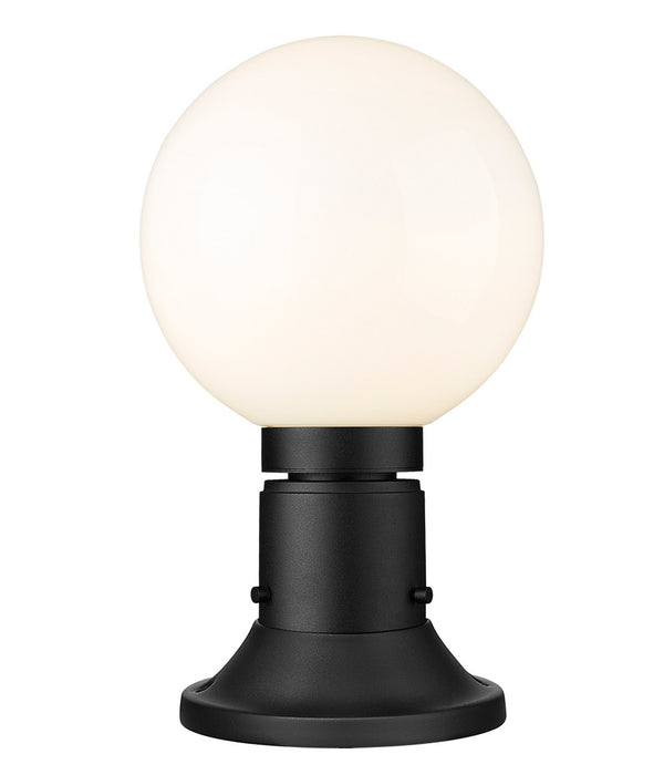 Z-Lite 597PHM-553PM-BK One Light Outdoor Pier Mounted Fixture, Black