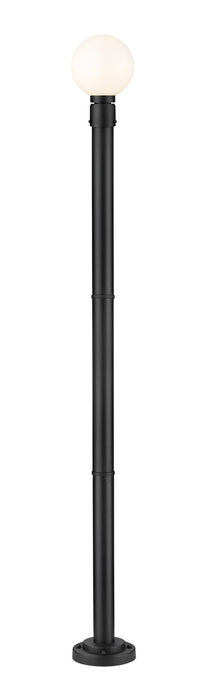 Z-Lite 597PHM-567P-BK One Light Outdoor Post Mounted Fixture, Black