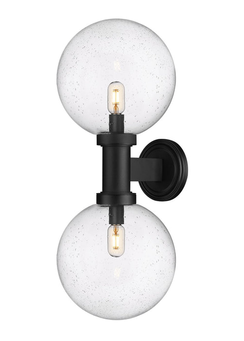 Z-Lite 599B2-BK Two Light Outdoor Wall Sconce, Black