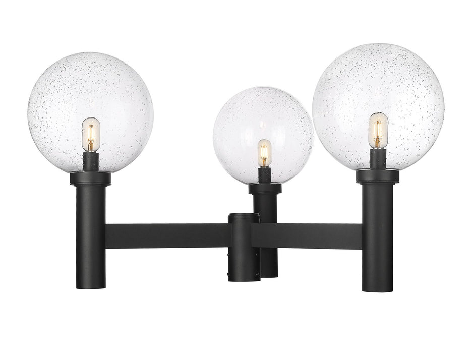 Z-Lite 599BP3-BK Three Light Outdoor Post Mount Fixture, Black