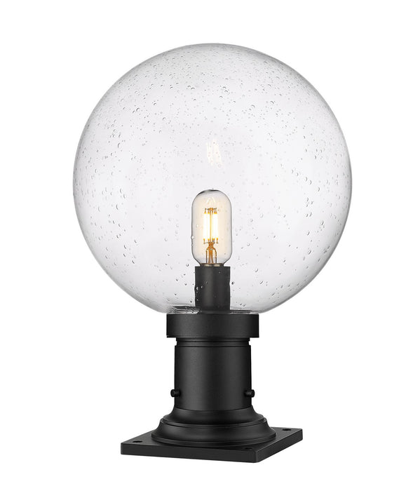 Z-Lite 599PHB-533PM-BK One Light Outdoor Pier Mounted Fixture, Black