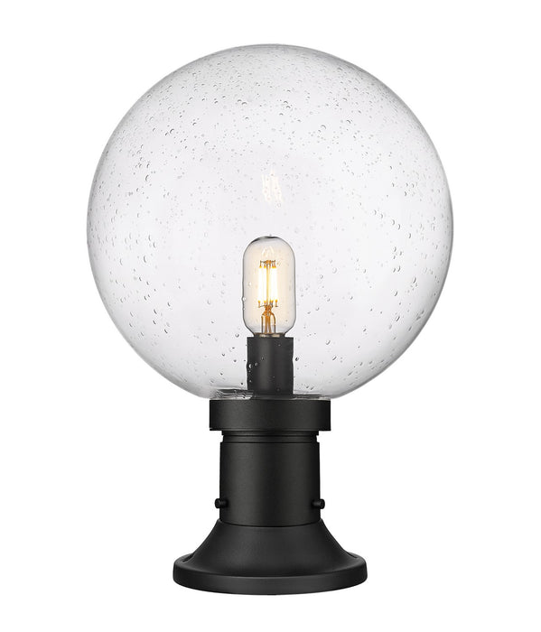 Z-Lite 599PHB-553PM-BK One Light Outdoor Pier Mounted Fixture, Black