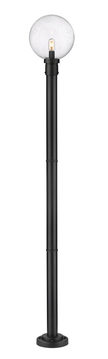 Z-Lite 599PHB-567P-BK One Light Outdoor Post Mounted Fixture, Black