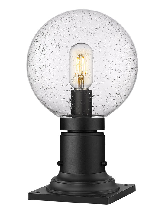 Z-Lite 599PHM-533PM-BK One Light Outdoor Pier Mounted Fixture, Black