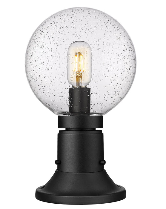 Z-Lite 599PHM-553PM-BK One Light Outdoor Pier Mounted Fixture, Black