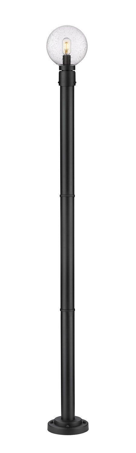 Z-Lite 599PHM-567P-BK One Light Outdoor Post Mounted Fixture, Black