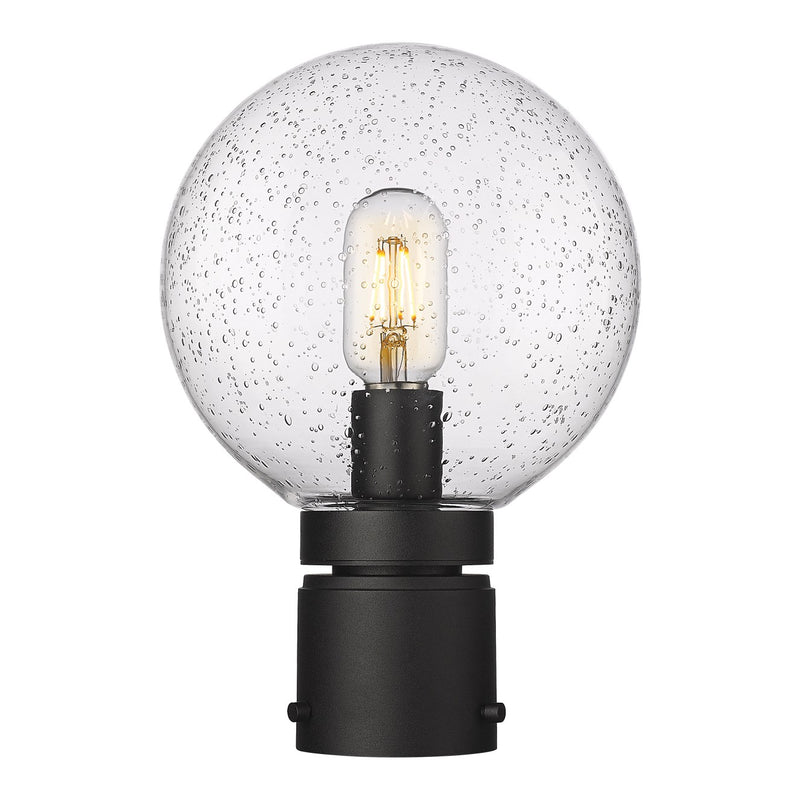Z-Lite 599PHM-BK One Light Outdoor Post Mount Fixture, Black