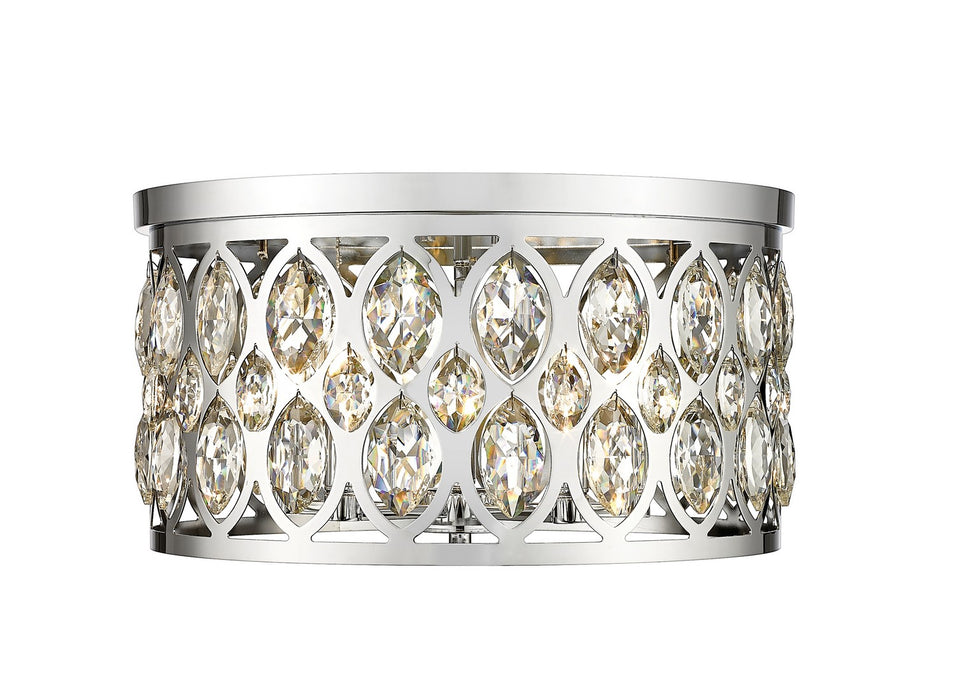 Z-Lite 6010F18CH Five Light Flush Mount, Chrome