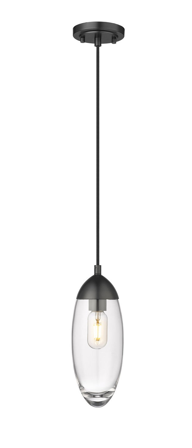 Z-Lite 651P-MB One Light Pendant, Matte Black