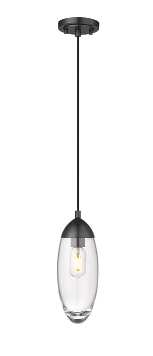 Z-Lite 651P-MB One Light Pendant, Matte Black